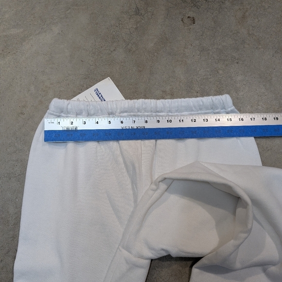 VTG Deadstock Russell Athletic Mens L Sweatpants White - Picture 10 of 11